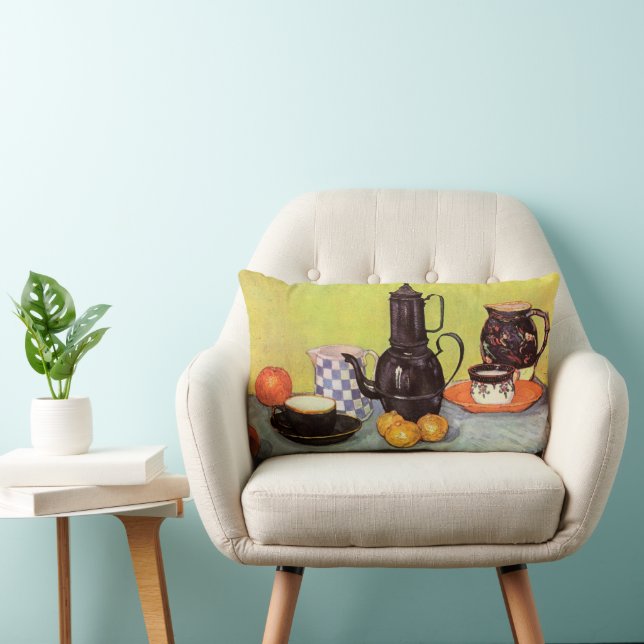 Blue Enamel Coffeepot van Vincent van Gogh Kussen (Stoel)