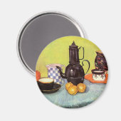 Blue Enamel Coffeepot van Vincent van Gogh Magneet (Voorkant / Achterkant)