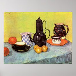 Blue Enamel Coffeepot van Vincent van Gogh Poster