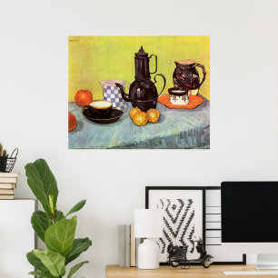 Blue Enamel Coffeepot van Vincent van Gogh Poster