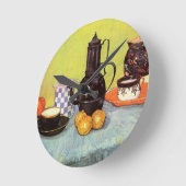 Blue Enamel Coffeepot van Vincent van Gogh Ronde Klok (Hoek)