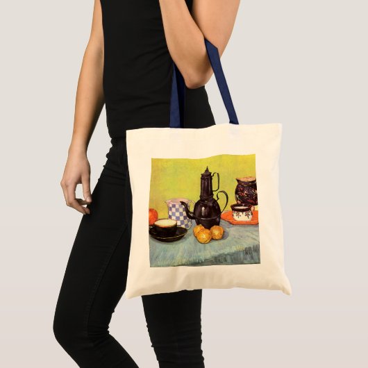 Blue Enamel Coffeepot van Vincent van Gogh Tote Bag (Voorkant (product))