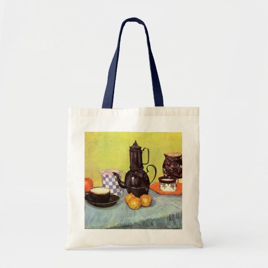 Blue Enamel Coffeepot van Vincent van Gogh Tote Bag (Voorkant)