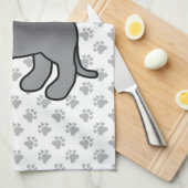 Blue English Staffordshire Bull Terrier Dog Theedoek (Quarter Fold)