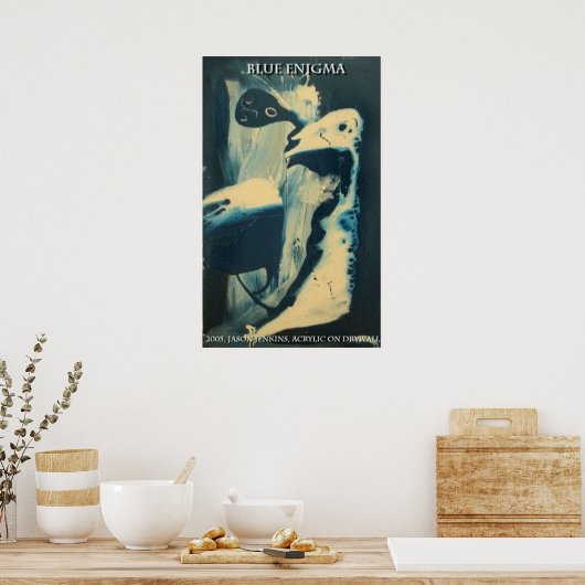 Blue Enigma Poster (Keuken)