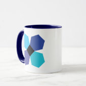 Blue EPP-mok voor blokkoffie Mok (Voorkant links)