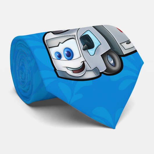 Blue ER Truck Stropdas (Opgerold)