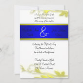 Blue Escape Two Wedding Invitation Kaart (Voorkant)