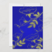 Blue Escape Wedding Uitnodiging (Achterkant)