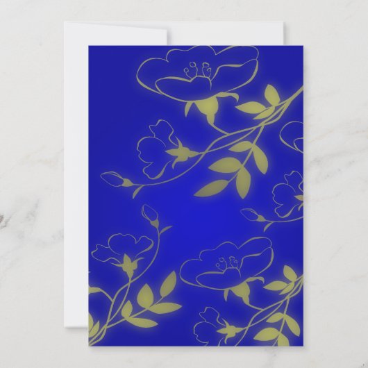 Blue Escape Wedding Uitnodiging (Achterkant)