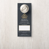 Blue Estimate Quote Builder Construction QR-code Deurhanger (Op knop)