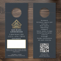 Blue Estimate Quote Builder Construction QR-code