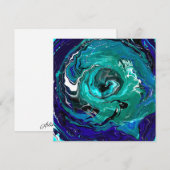 Blue Eternity | Abstracte kunst (Voorkant / Achterkant)