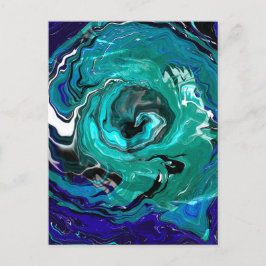 Blue Eternity | Abstracte kunst Briefkaart