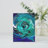 Blue Eternity | Abstracte kunst Briefkaart (Staand voorkant)