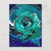Blue Eternity | Abstracte kunst Briefkaart (Voorkant)