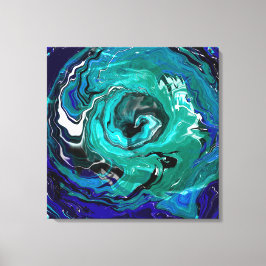 Blue Eternity | Abstracte kunst Canvas Afdruk