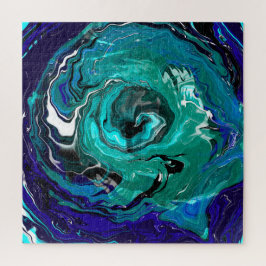 Blue Eternity | Abstracte kunst Legpuzzel