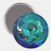 Blue Eternity | Abstracte kunst Magneet (Voorkant / Achterkant)