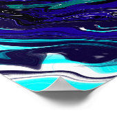 Blue Eternity | Abstracte kunst Poster (Hoek)