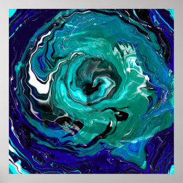 Blue Eternity | Abstracte kunst Poster