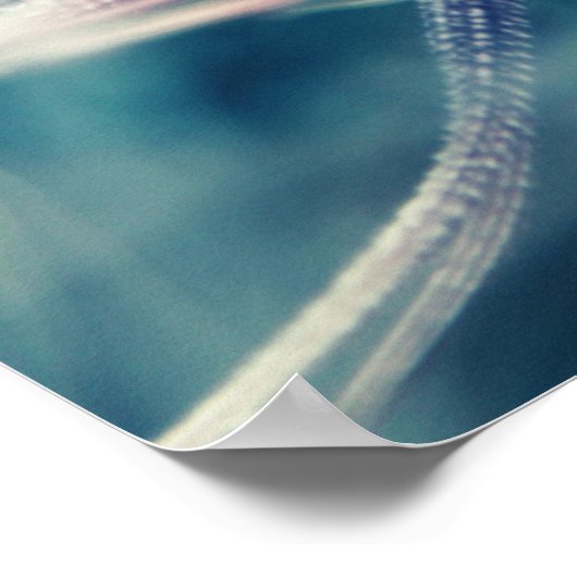 Blue Etheral Dandalion Macro Poster (Hoek)