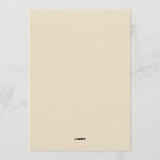 Blue Ethereal Flourish Wedding Kaart (Achterkant)