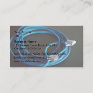 Blue Ethernet CAT5-kabel Visitekaartje