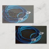 Blue Ethernet CAT5-kabel Visitekaartje (Voorkant / Achterkant)