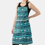 Blue Ethnic Aztec Schort (Insitu)