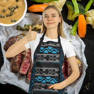 Blue Ethnic Aztec Schort