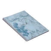 Blue Eucalyptus Foliage Modern Wedding Notitieboek (Rechterzijde)