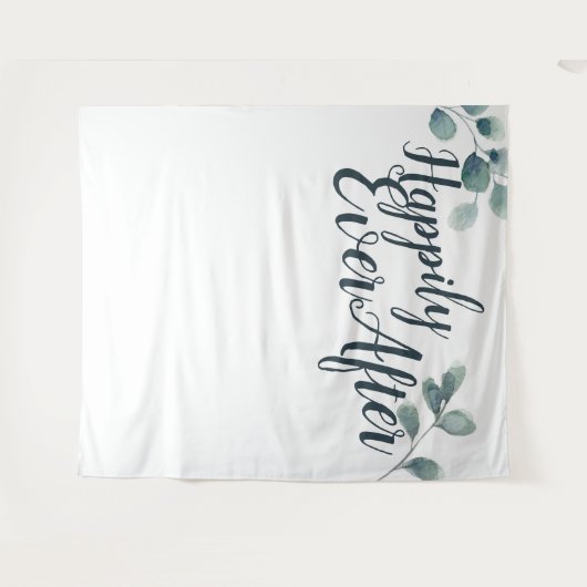 Blue Eucalyptus , gelukkig overal ter plekke Wandkleed (Voorkant (horizontaal))