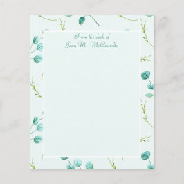 Blue Eucalyptus Personal of Business Stationery