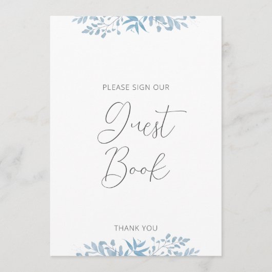 Blue Eucalyptus Weddenschap (Voorkant)