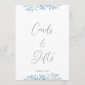 Blue Eucalyptus Weddenschappen en cadeaubonnen (Voorkant)