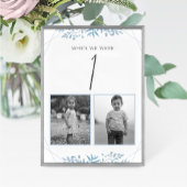 Blue Eucalyptus Wedding Age Table Number Kaart