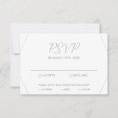 Blue Eucalyptus Wedding RSVP Card (Voorkant)