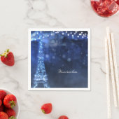 Blue Evening Enchaning Night in Paris Eiffel Tower Servetten (Insitu)