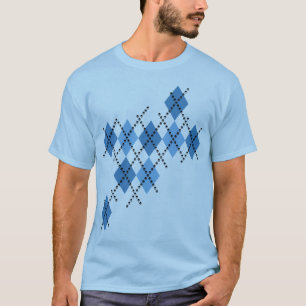 Blue Evil Argyle T-shirt
