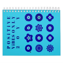 Blue Evil Eye Good Luck Nazar and Talisman Art Kalender