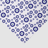 Blue Evil Eye Good luck & Protection Symbol Tissuepapier (Detail)