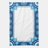 Blue Evil Eye Hand Keuken Handdoeken (Verticaal)