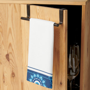 Blue Evil Eye Hand Keuken Handdoeken