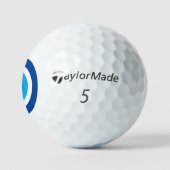 Blue Evil Eye Lucky Custom Taylor Made golfballen (Logo)