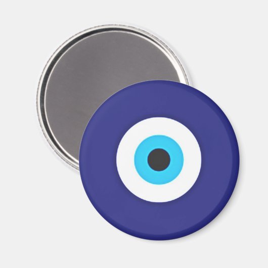 Blue Evil Eye Magnet (Voorkant / Achterkant)