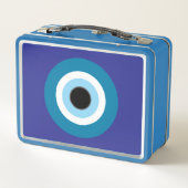 Blue Evil Eye Metal Lunchbox (Achterkant)