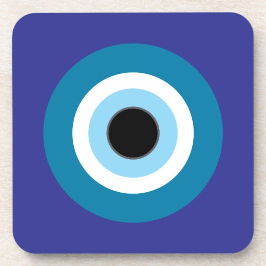 Blue Evil Eye Onderzetter (Voorkant)