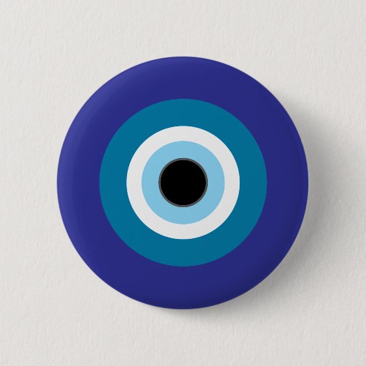 Blue Evil Eye Pin Button (Voorkant)