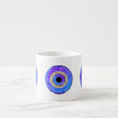 Blue Evil Eye Protection Espresso Kop (Voorkant)